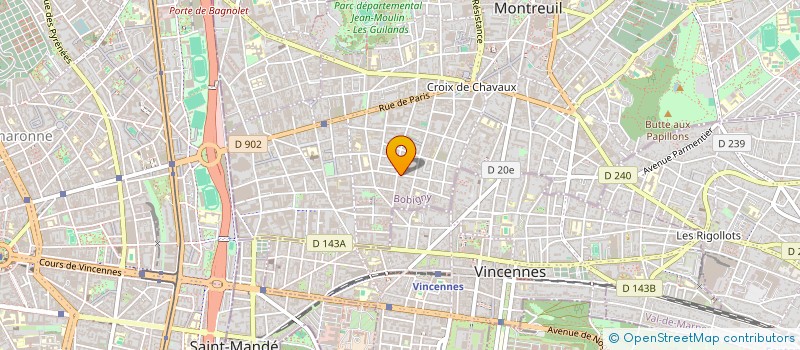 localisation de l'entreprise SCI ATELIERS REUNIS CLOS MICHELET à MONTREUIL