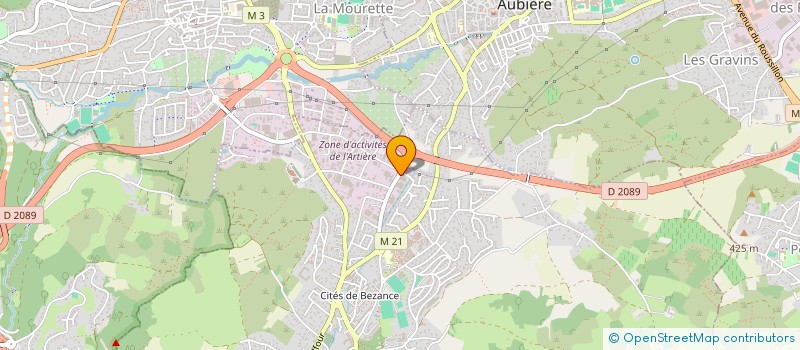 localisation de l'entreprise SCI ATELIUM  ROMAGNAT