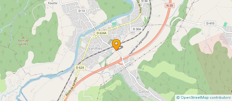 localisation de l'entreprise SCI ATELSET à VARILHES