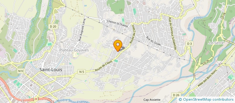 localisation de l'entreprise SCI ATENA  SAINT-LOUIS