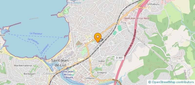 localisation de l'entreprise SCI ATENABI à SAINT-JEAN-DE-LUZ