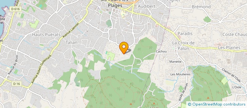 localisation de l'entreprise SCI ATENE à SIX-FOURS-LES-PLAGES