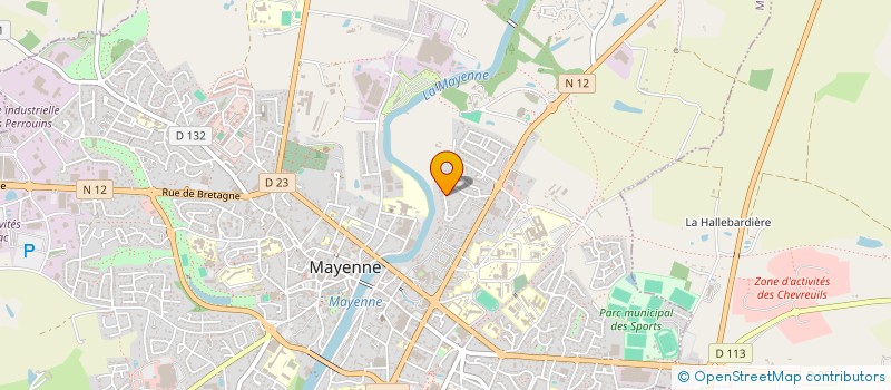 localisation de l'entreprise SCI ATES  MAYENNE