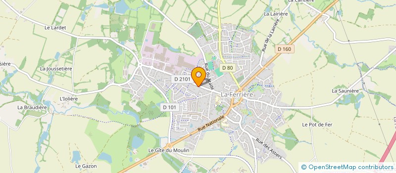 localisation de l'entreprise SCI ATHAB  LA FERRIERE