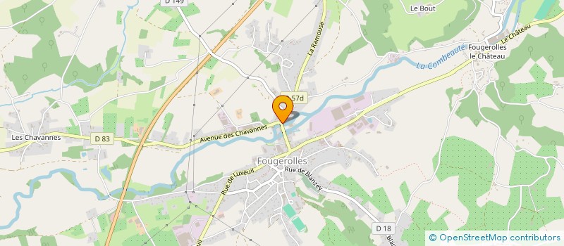 localisation de l'entreprise SCI ATHANASE  FOUGEROLLES-SAINT-VALBERT