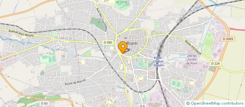 localisation de l'entreprise SCI ATHANASE  RIOM