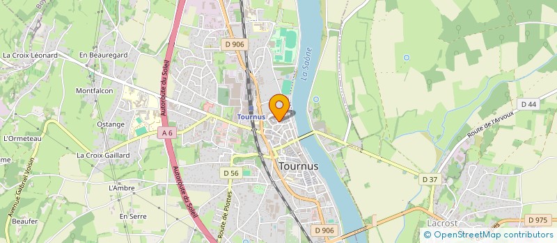 localisation de l'entreprise SCI ATHANASE  TOURNUS