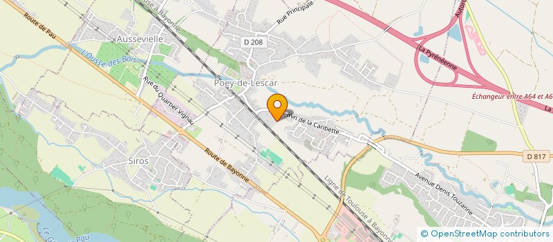 localisation de l'entreprise SCI ATHANEE  ORTHEZ