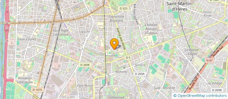 localisation de l'entreprise SCI ATHENA à GRENOBLE