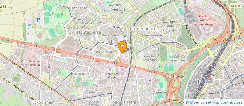 localisation de l'entreprise SCI ATHENA  STRASBOURG