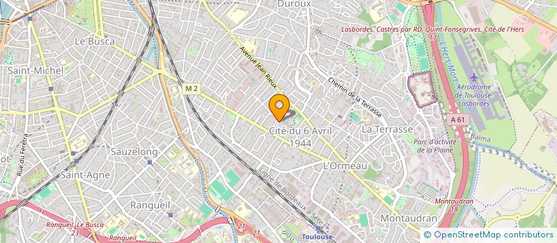 localisation de l'entreprise SCI ATHENA à TOULOUSE