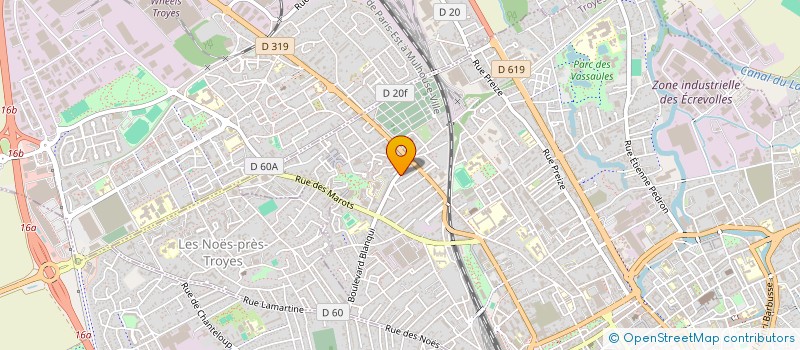 localisation de l'entreprise SCI ATHENA à TROYES
