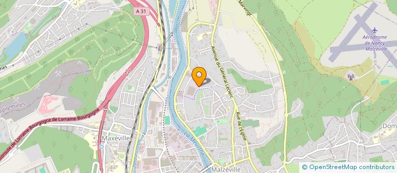 localisation de l'entreprise SCI ATHENA  MALZEVILLE