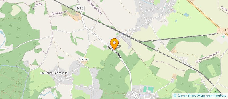 localisation de l'entreprise SCI ATHENA  NOUAILLE-MAUPERTUIS