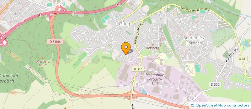 localisation de l'entreprise SCI ATHENA  TING