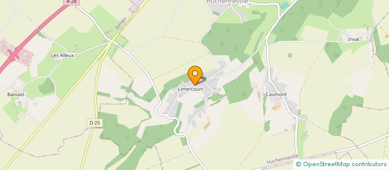 localisation de l'entreprise SCI ATHENA  HUCHENNEVILLE