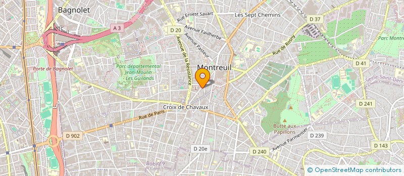 localisation de l'entreprise SCI ATHENA à MONTREUIL
