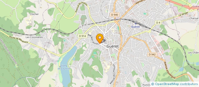 localisation de l'entreprise SCI ATHENA  GUERET