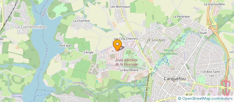 localisation de l'entreprise SCI ATHENA  CARQUEFOU