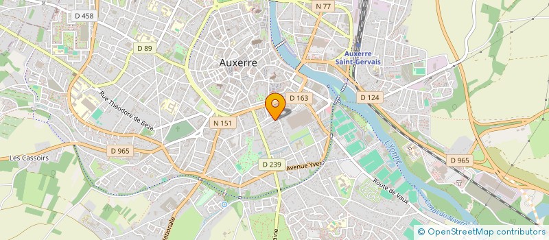 localisation de l'entreprise SCI ATHENA à AUXERRE