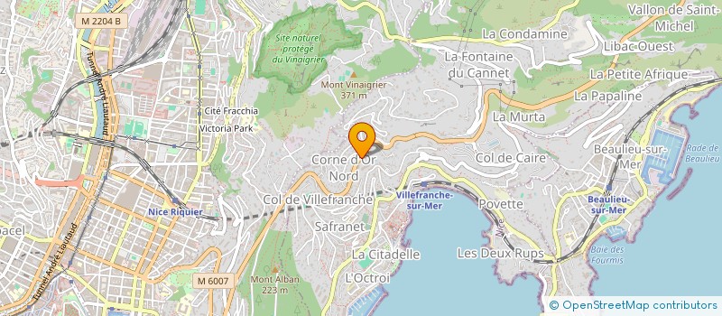 localisation de l'entreprise SCI ATHENA à VILLEFRANCHE-SUR-MER
