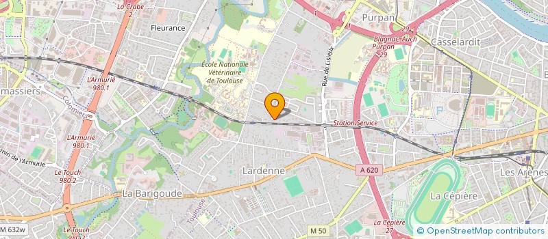 localisation de l'entreprise SCI ATHENA à TOULOUSE