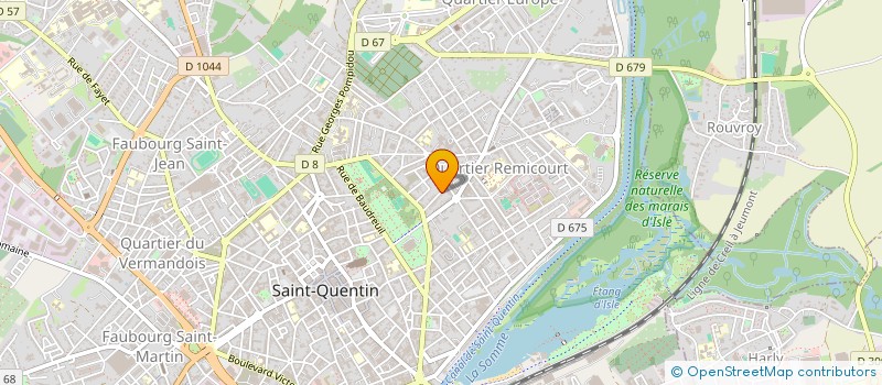 localisation de l'entreprise SCI ATHENA à SAINT-QUENTIN