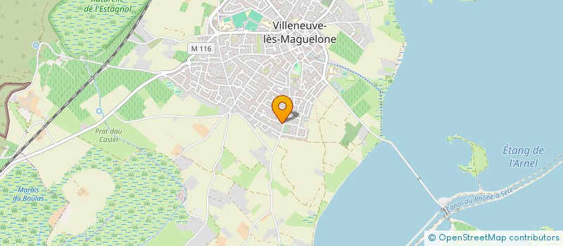 localisation de l'entreprise SCI ATHENA  VILLENEUVE-LES-MAGUELONE