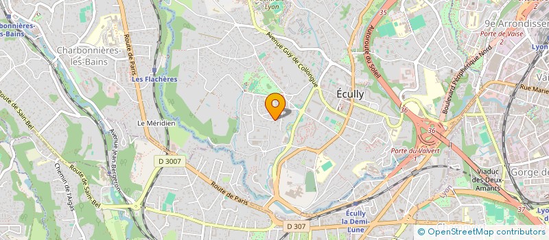 localisation de l'entreprise SCI ATHENA  ECULLY