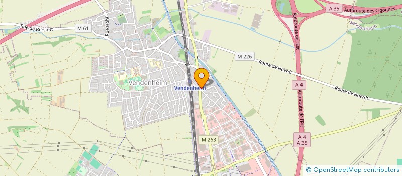 localisation de l'entreprise SCI ATHENA  VENDENHEIM