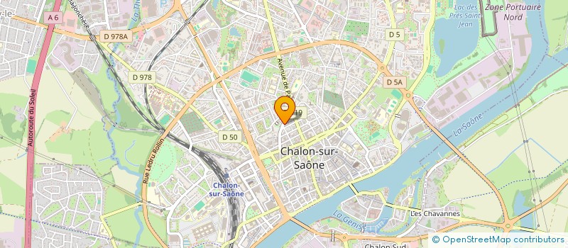 localisation de l'entreprise SCI ATHENA à CHALON-SUR-SAONE