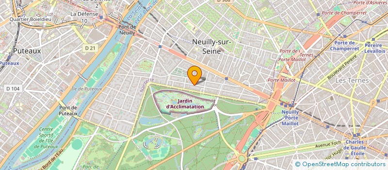 localisation de l'entreprise SCI ATHENA à NEUILLY-SUR-SEINE