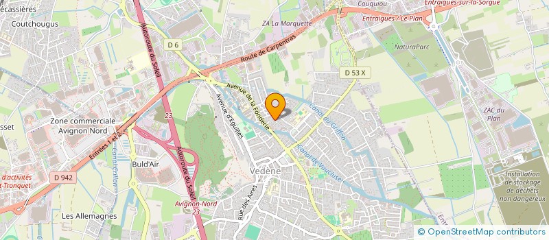 localisation de l'entreprise SCI ATHENA 98  VEDENE