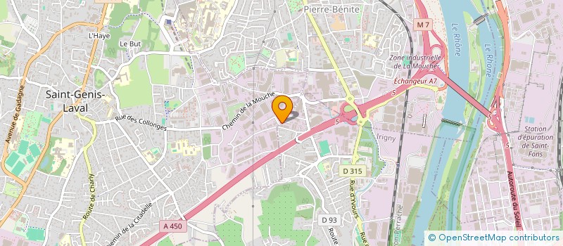 localisation de l'entreprise SCI ATHENA DE BRESSE  IRIGNY