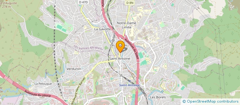 localisation de l'entreprise SCI ATHENA OFDB à MARSEILLE