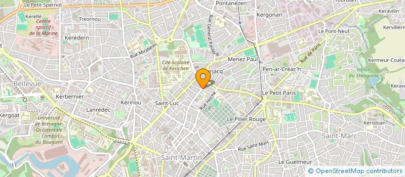 localisation de l'entreprise SCI ATHENA PAUL BERT  BREST