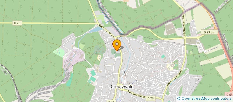 localisation de l'entreprise SCI ATHENES  CREUTZWALD