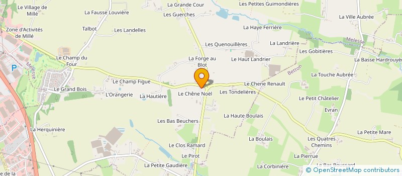 localisation de l'entreprise SCI ATHENIA  MELESSE