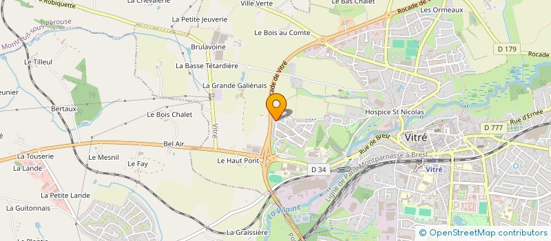 localisation de l'entreprise SCI ATHENIUM  VITRE