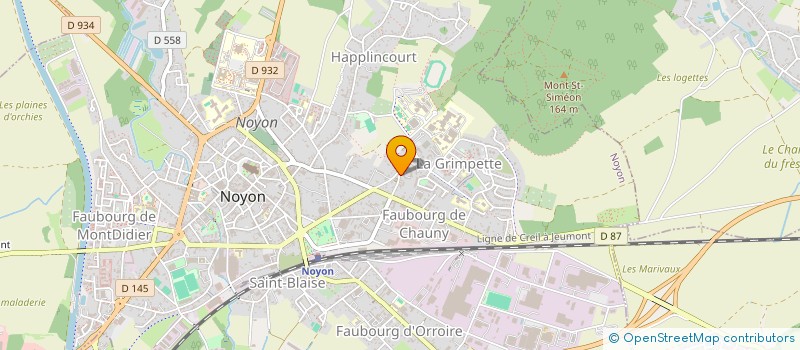 localisation de l'entreprise SCI ATHERA  NOYON