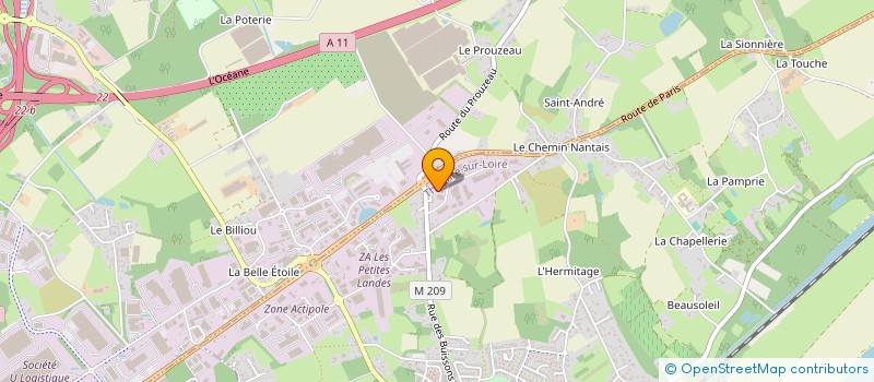 localisation de l'entreprise SCI ATHIMON INVEST  THOUARE-SUR-LOIRE