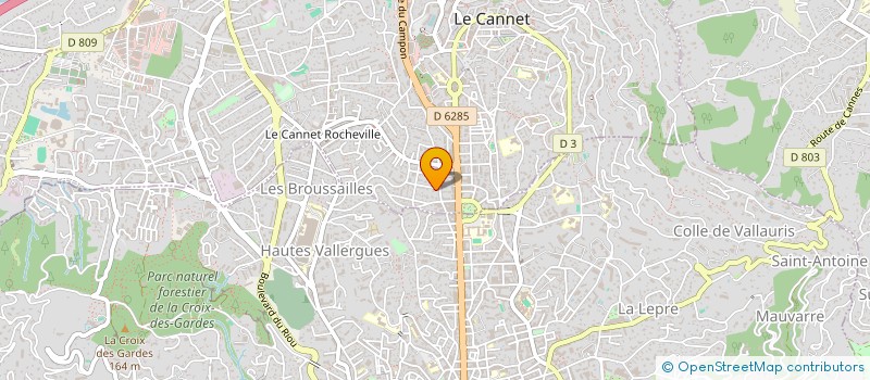 localisation de l'entreprise SCI ATHINA à LE CANNET