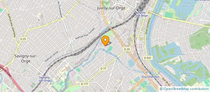 localisation de l'entreprise SCI ATHIS à VIRY-CHATILLON