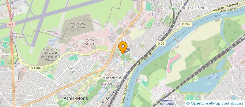 localisation de l'entreprise SCI ATHIS LVG  ATHIS-MONS