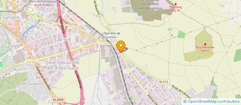 localisation de l'entreprise SCI ATHOC  COURNON-D'AUVERGNE