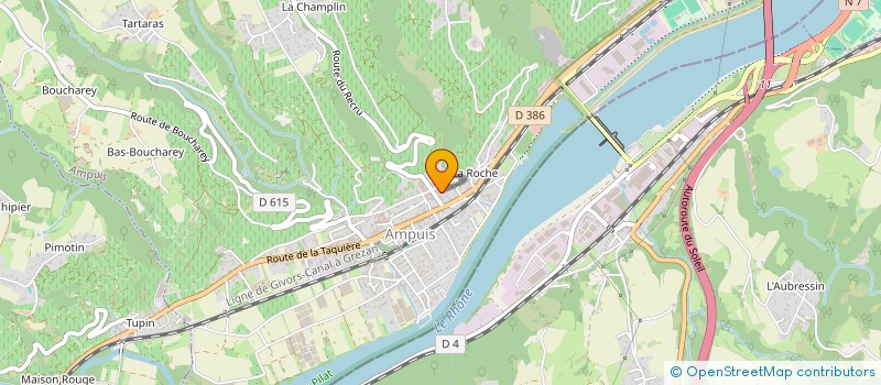 localisation de l'entreprise SCI ATHOME  AMPUIS