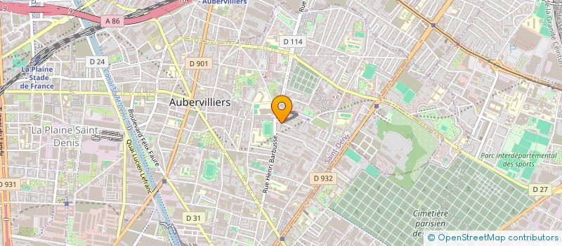 localisation de l'entreprise SCI ATHOME  AUBERVILLIERS