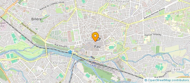 localisation de l'entreprise SCI ATHOS à PAU