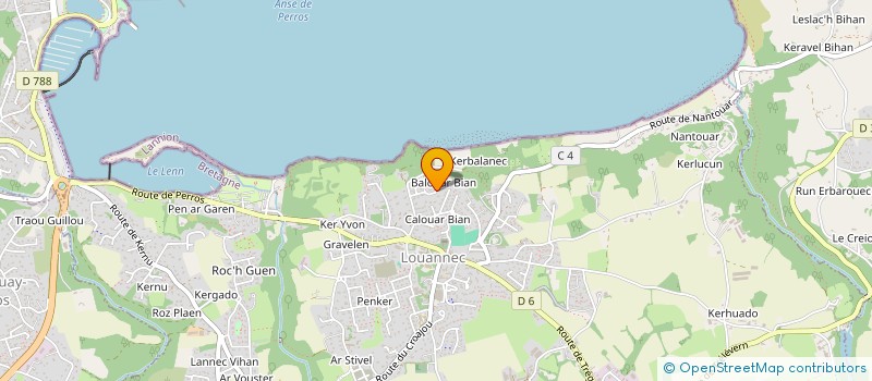 localisation de l'entreprise SCI ATHOS  LOUANNEC