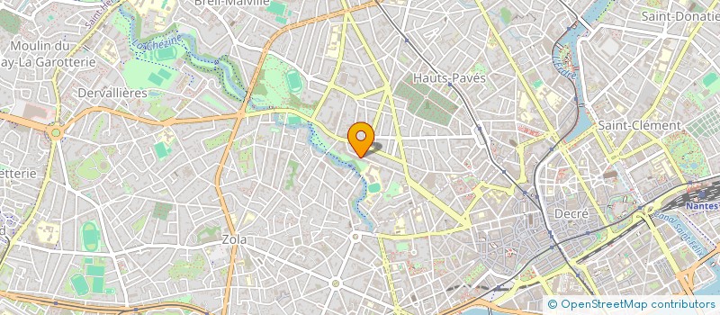 localisation de l'entreprise SCI ATHOS à NANTES
